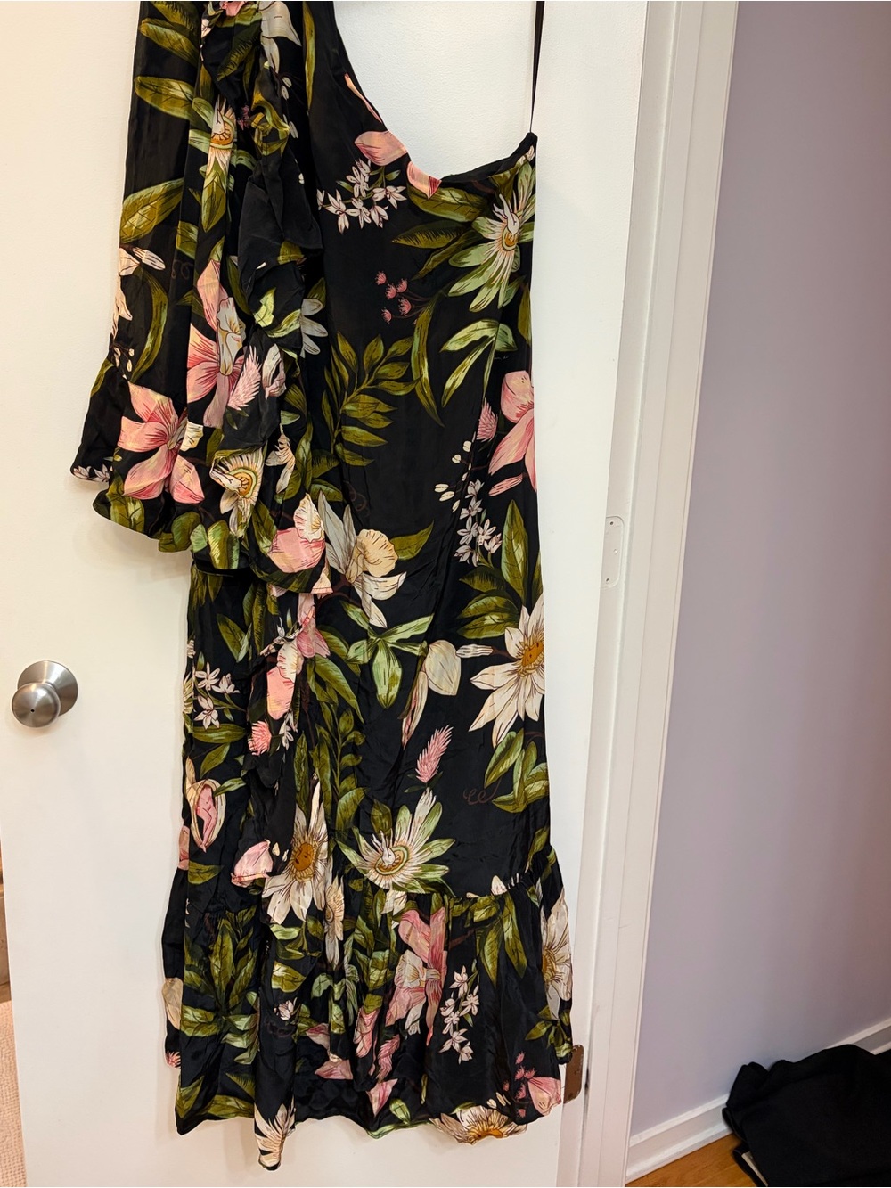 NWT FARM RIO One-Shoulder Floral Midi Dress - Picture 8 of 15